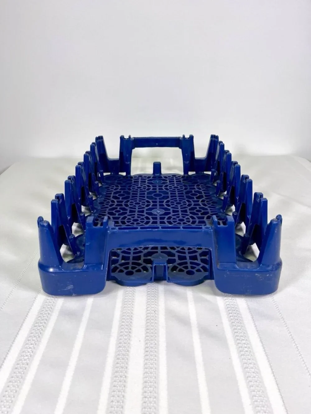 VTG 90s Pepsi Cola Crate Case Blue Plastic Carrier Tray 24 Bottles Display Retro